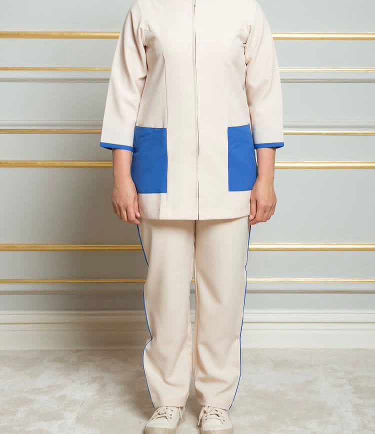 Double pocket blue