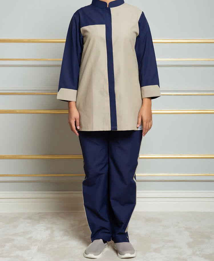 Navy/beige