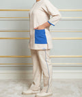 Double pocket blue