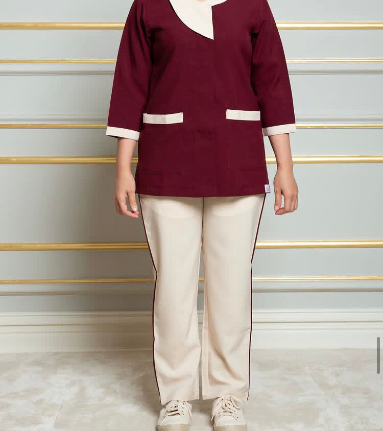Dark maroon