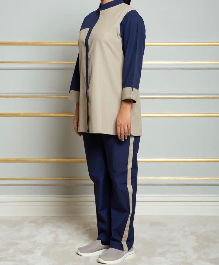 Navy/beige